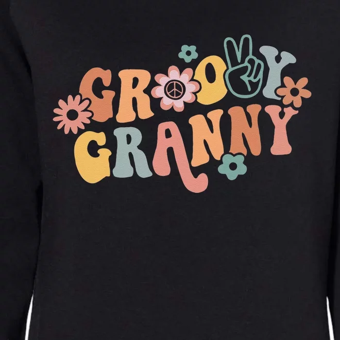 Groovy Granny One Thankful Granny Thanksgiving Christmas Womens California Wash Sweatshirt