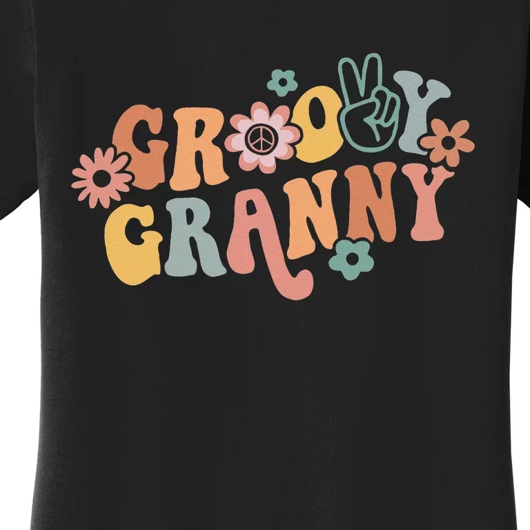 Groovy Granny One Thankful Granny Thanksgiving Christmas Women's T-Shirt