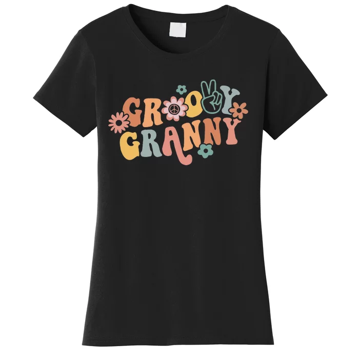 Groovy Granny One Thankful Granny Thanksgiving Christmas Women's T-Shirt