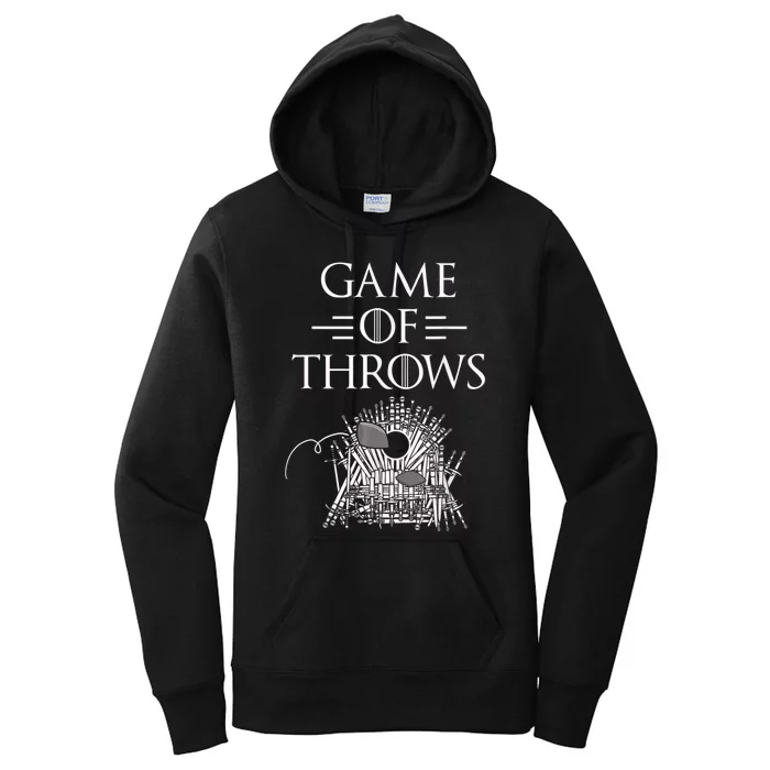 Great Game Of Throws Cornhole Bean Bag Toss Women's Pullover Hoodie