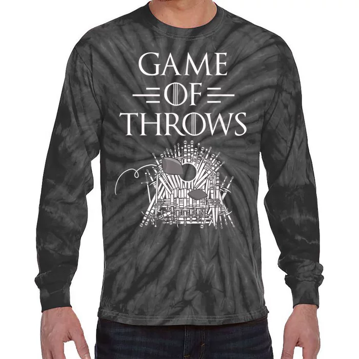 Great Game Of Throws Cornhole Bean Bag Toss Tie-Dye Long Sleeve Shirt