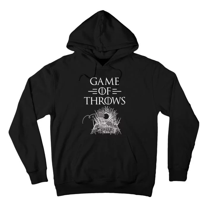 Great Game Of Throws Cornhole Bean Bag Toss Tall Hoodie