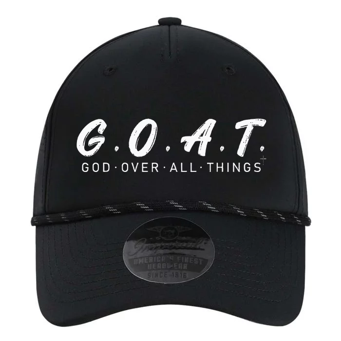 G.O.A.T God Over All Thing Black And White Performance The Dyno Cap