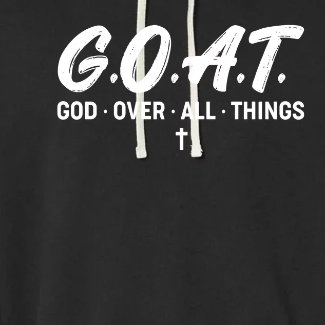 GOAT God Over All Things Garment-Dyed Fleece Hoodie