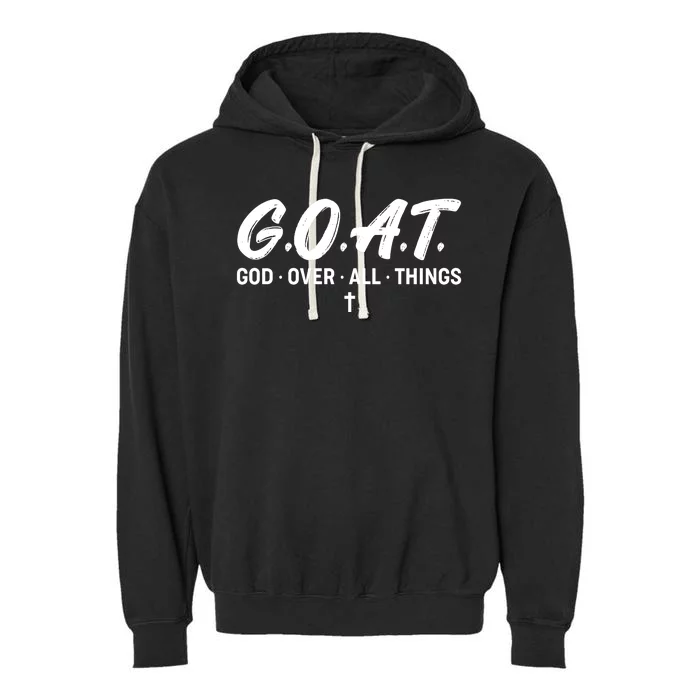 GOAT God Over All Things Garment-Dyed Fleece Hoodie