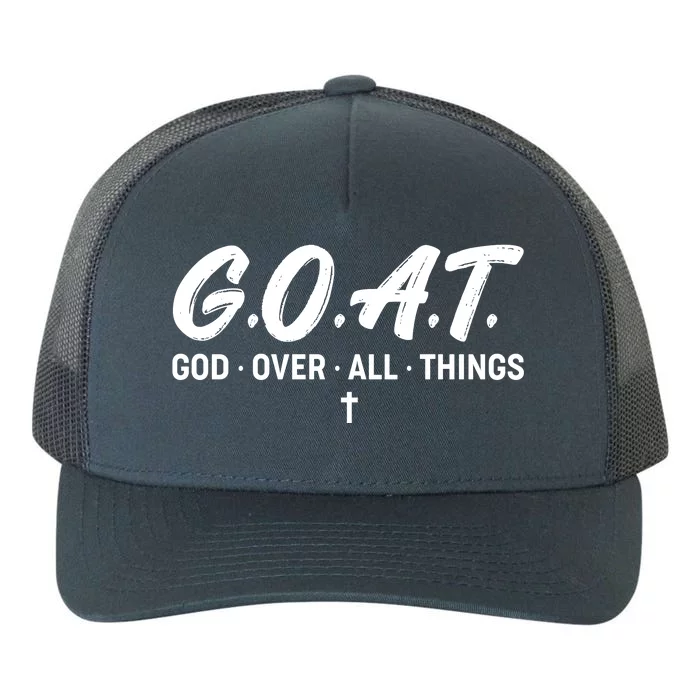 GOAT God Over All Things Yupoong Adult 5-Panel Trucker Hat