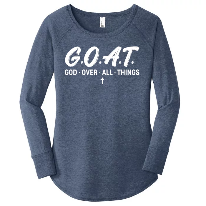 GOAT God Over All Things Women's Perfect Tri Tunic Long Sleeve Shirt