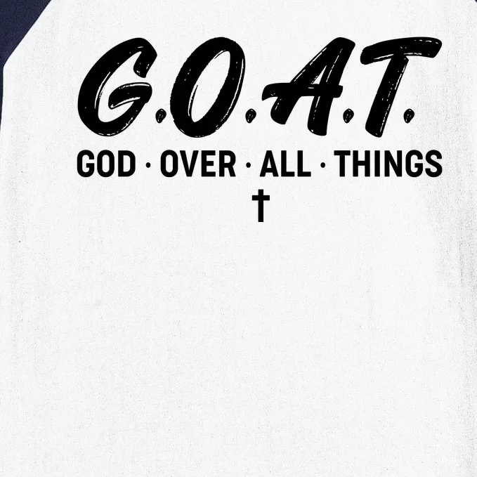 GOAT God Over All Things Baseball Sleeve Shirt