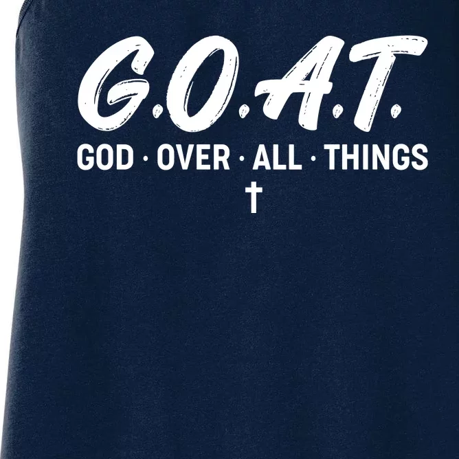 GOAT God Over All Things Women's Racerback Tank