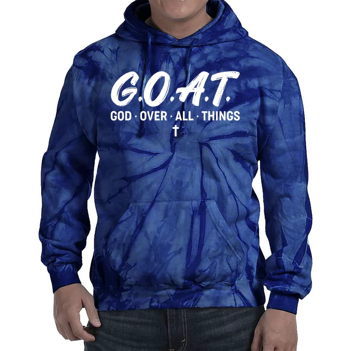 GOAT God Over All Things Tie Dye Hoodie