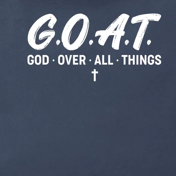 GOAT God Over All Things Zip Tote Bag