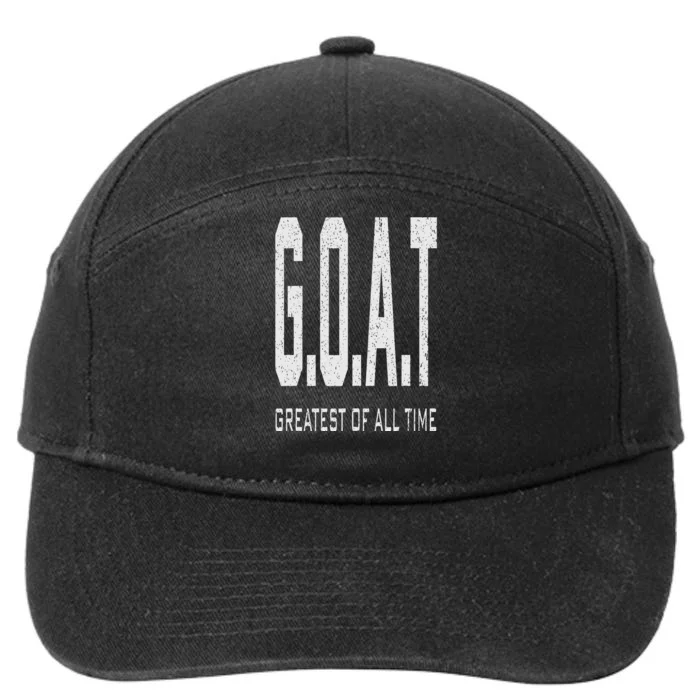 GOAT Greatest of All Time G.O.A.T 7-Panel Snapback Hat