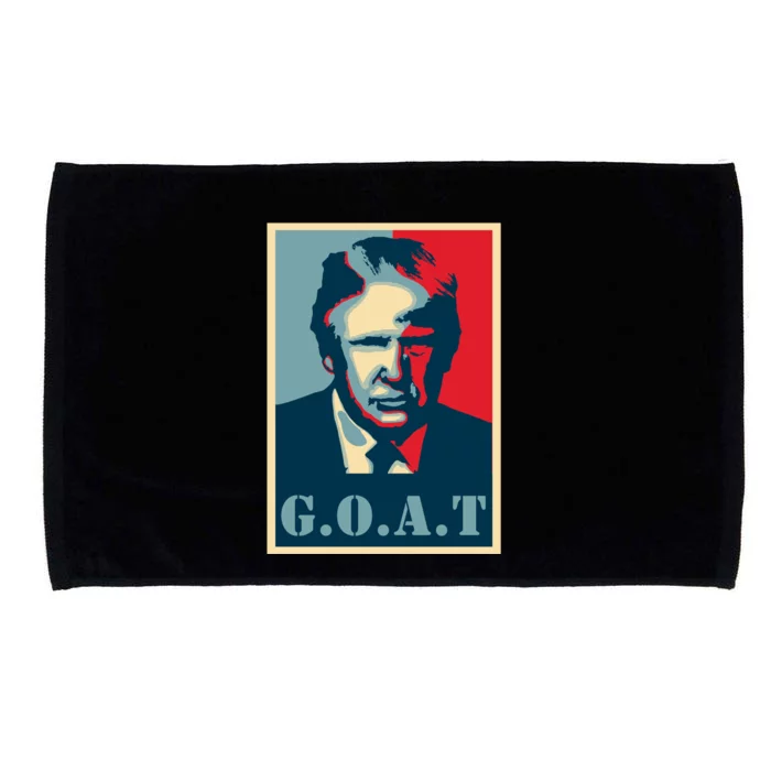 Goat Greatest Of All Time President 45th President Trump Cool Gift Microfiber Hand Towel