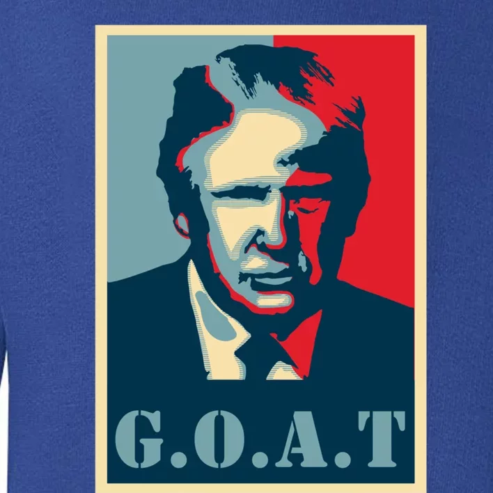 Goat Greatest Of All Time President 45th President Trump Cool Gift Toddler Sweatshirt