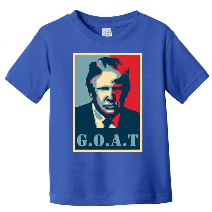 Goat Greatest Of All Time President 45th President Trump Cool Gift Toddler T-Shirt