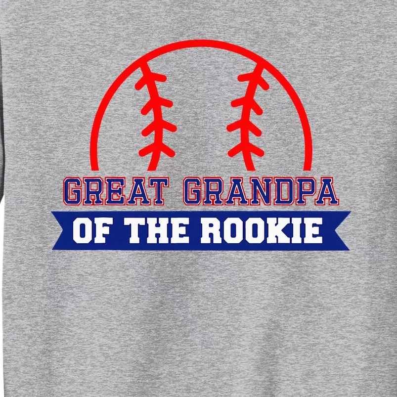 Great Grandpa Of Rookie 1st Birthday Baseball Theme Matching Tall Sweatshirt