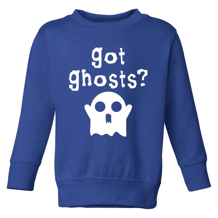 Got Ghosts Paranormal Gift Toddler Sweatshirt