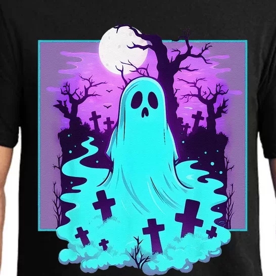 Ghost Graveyard Pastel Goth Cute Spooky Halloween Aesthetic Pajama Set