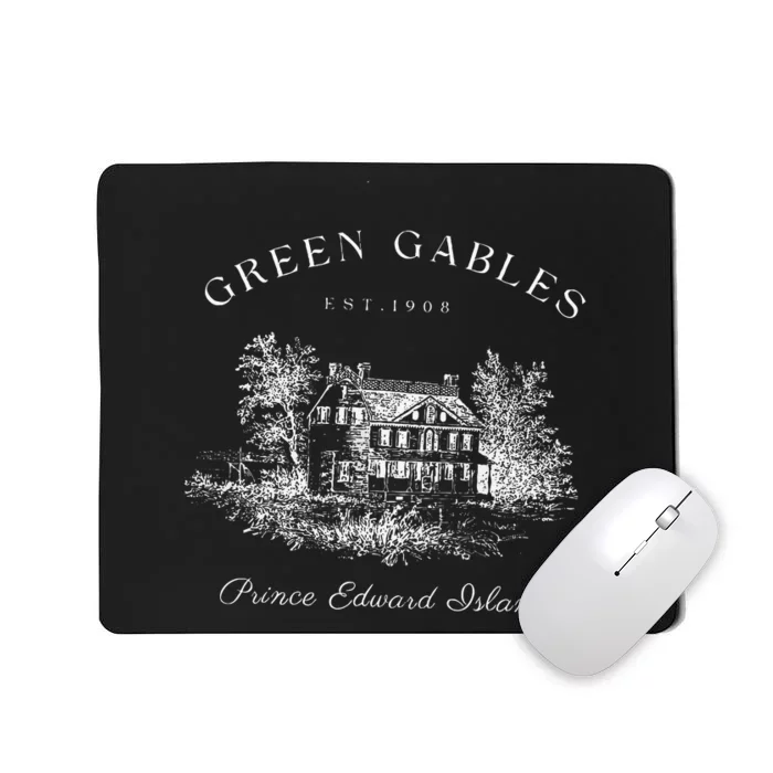 Green Gables Prince Edward Island Est 1908 Book Lover Mousepad