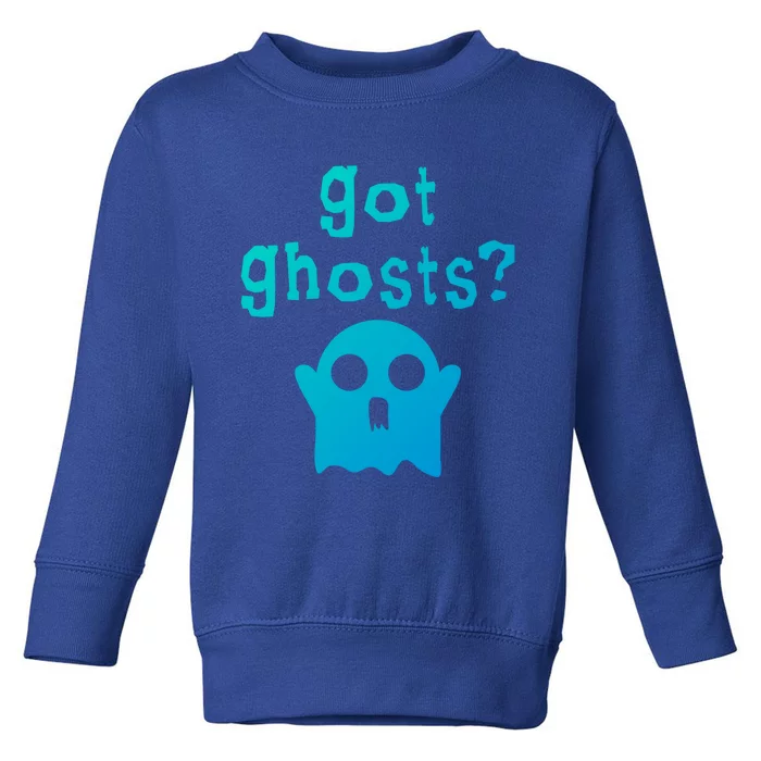 Got Ghosts Paranormal Gift Toddler Sweatshirt