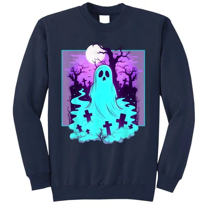 Ghost Graveyard Pastel Goth Cute Spooky Halloween Aesthetic Tall Sweatshirt