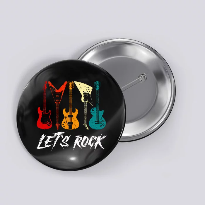 Guitarist Guitar Player Rock Music Lover Guitar Button