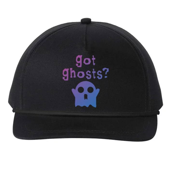 Got Ghosts Paranormal Gift Snapback Five-Panel Rope Hat