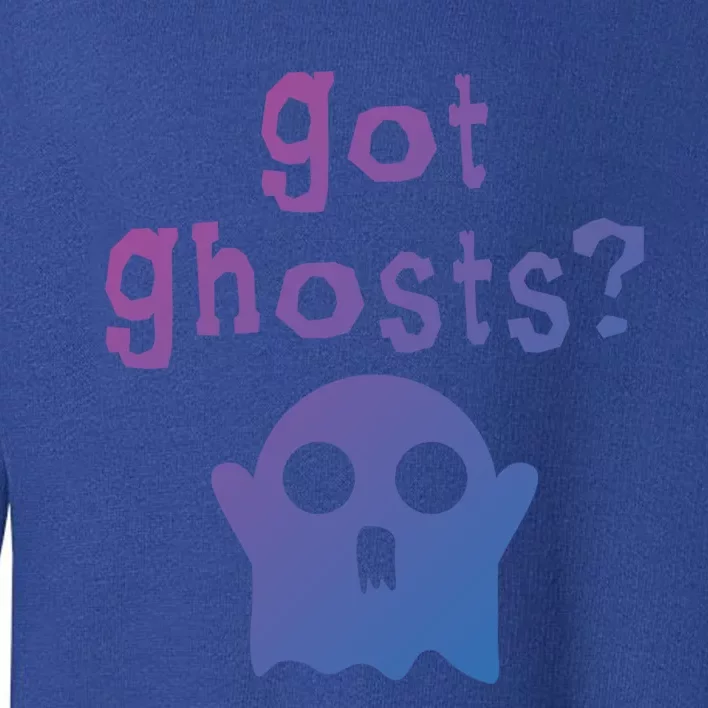 Got Ghosts Paranormal Gift Toddler Sweatshirt