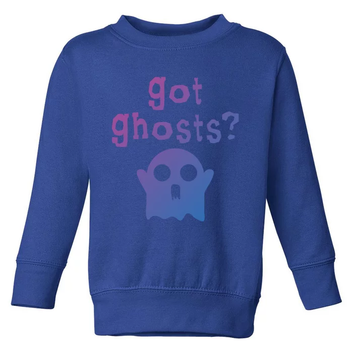 Got Ghosts Paranormal Gift Toddler Sweatshirt