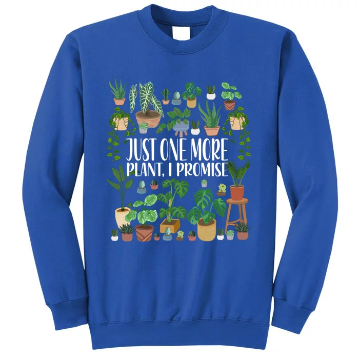 Gardening Gardener Potted Just One More Plant I Promise Gift Tall Sweatshirt