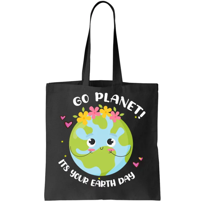 Girl Go Planet Its Your Earth Day Cute Tote Bag