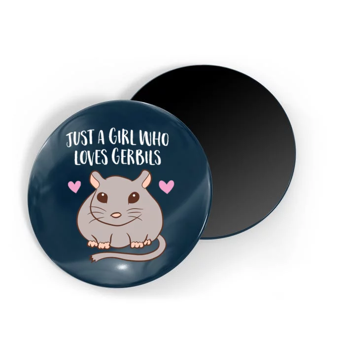 Gerbil Girl Pet Owner Gift Just a Girl Who Loves Gerbils Magnet