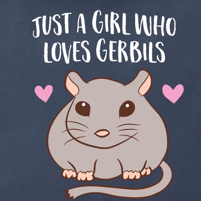 Gerbil Girl Pet Owner Gift Just a Girl Who Loves Gerbils Zip Tote Bag