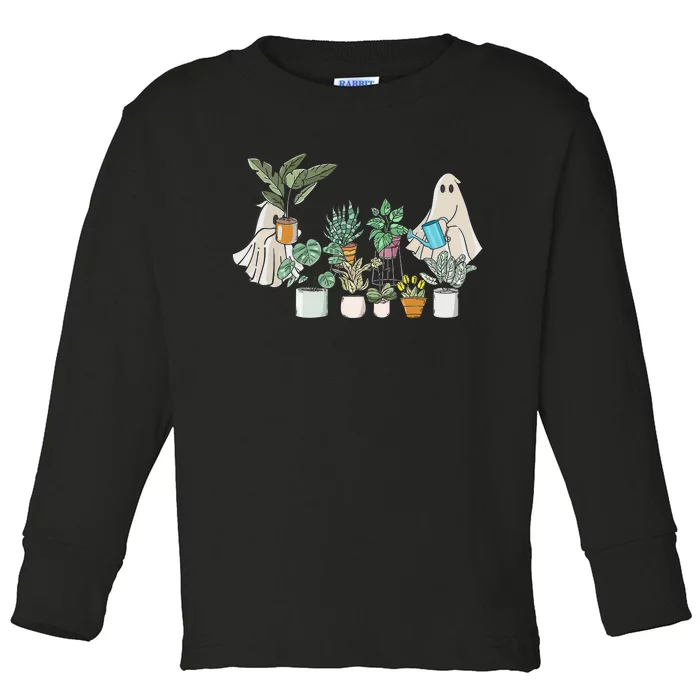 Ghost Gardening Plant Toddler Long Sleeve Shirt