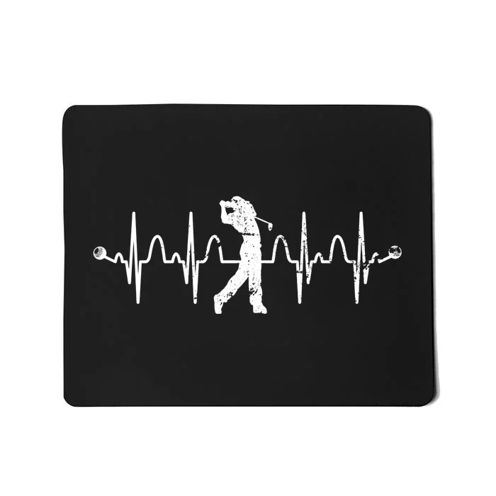 Golfer Golf Player Heartbeat Golf Course Golf Meaningful Gift Mousepad