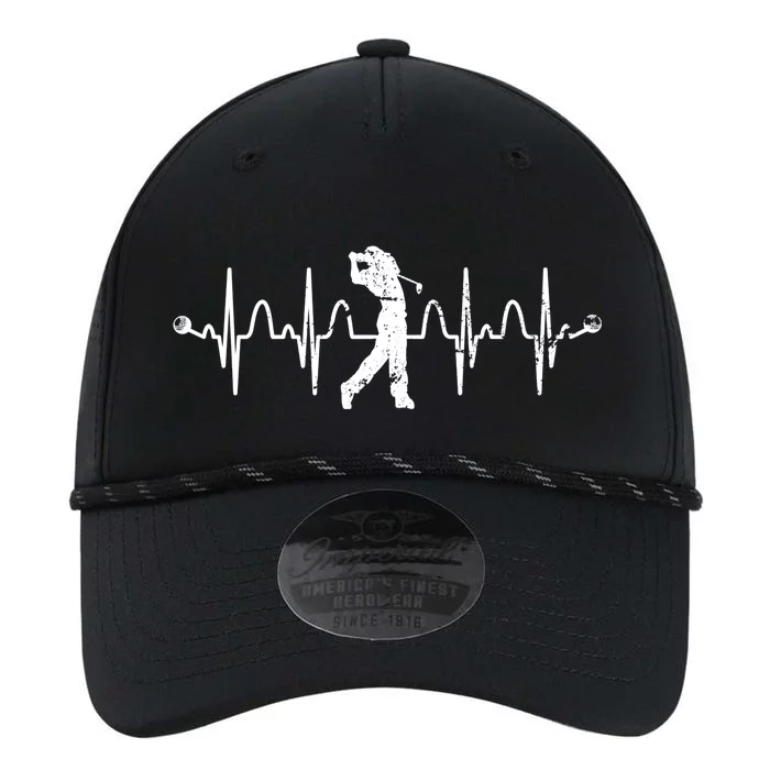 Golfer Golf Player Heartbeat Golf Course Golf Meaningful Gift Performance The Dyno Cap