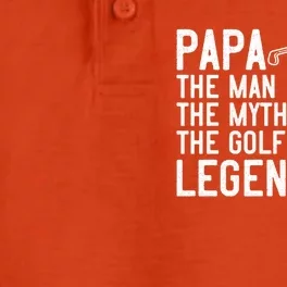 Golfing Gift Papa The The Myth Golf Legend Gift Dry Zone Grid Performance Polo