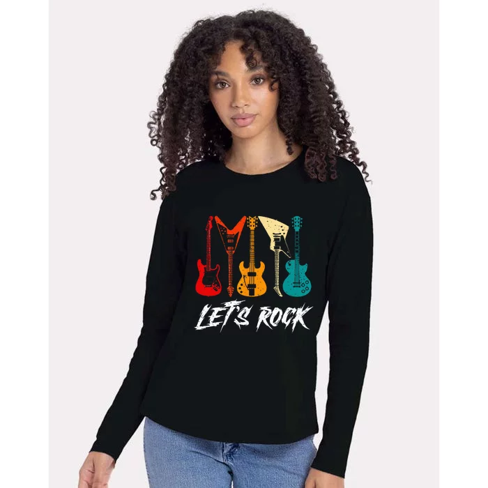 Guitarist Guitar Player Rock Music Lover Guitar Womens Cotton Relaxed Long Sleeve T-Shirt