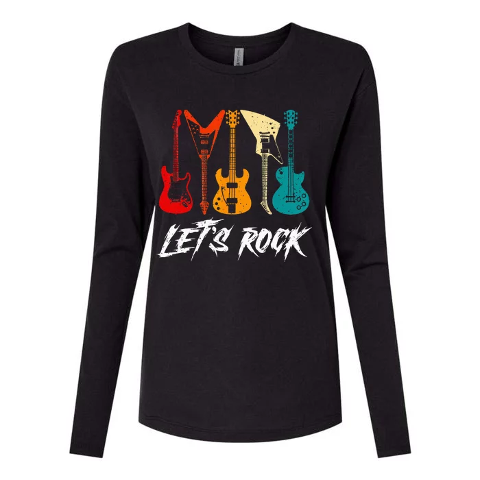 Guitarist Guitar Player Rock Music Lover Guitar Womens Cotton Relaxed Long Sleeve T-Shirt