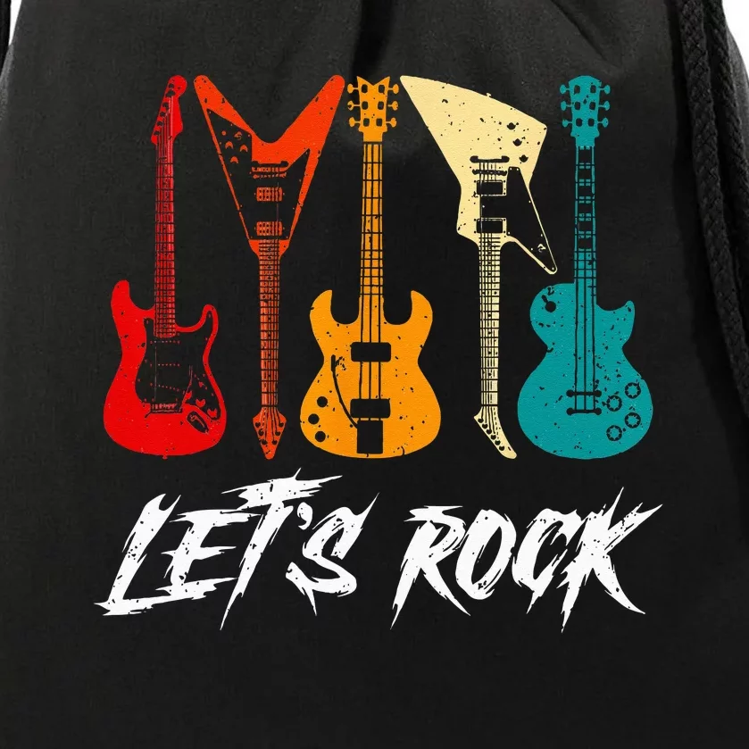 Guitarist Guitar Player Rock Music Lover Guitar Drawstring Bag