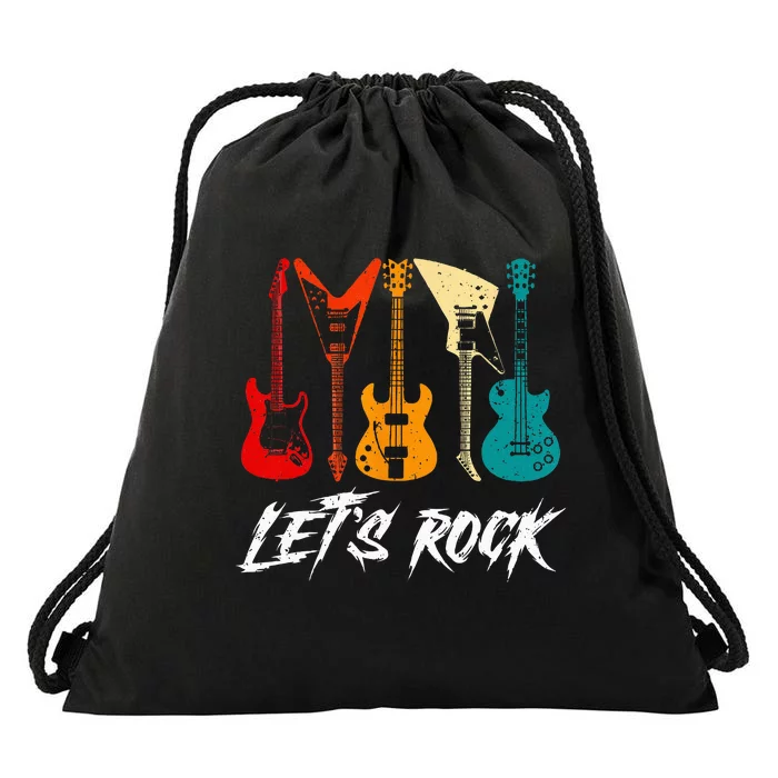 Guitarist Guitar Player Rock Music Lover Guitar Drawstring Bag