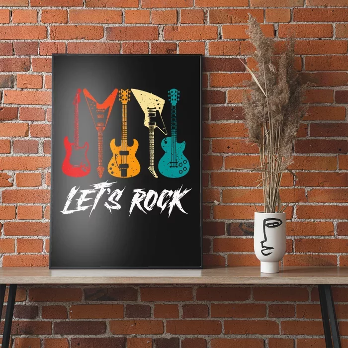 Guitarist Guitar Player Rock Music Lover Guitar Poster