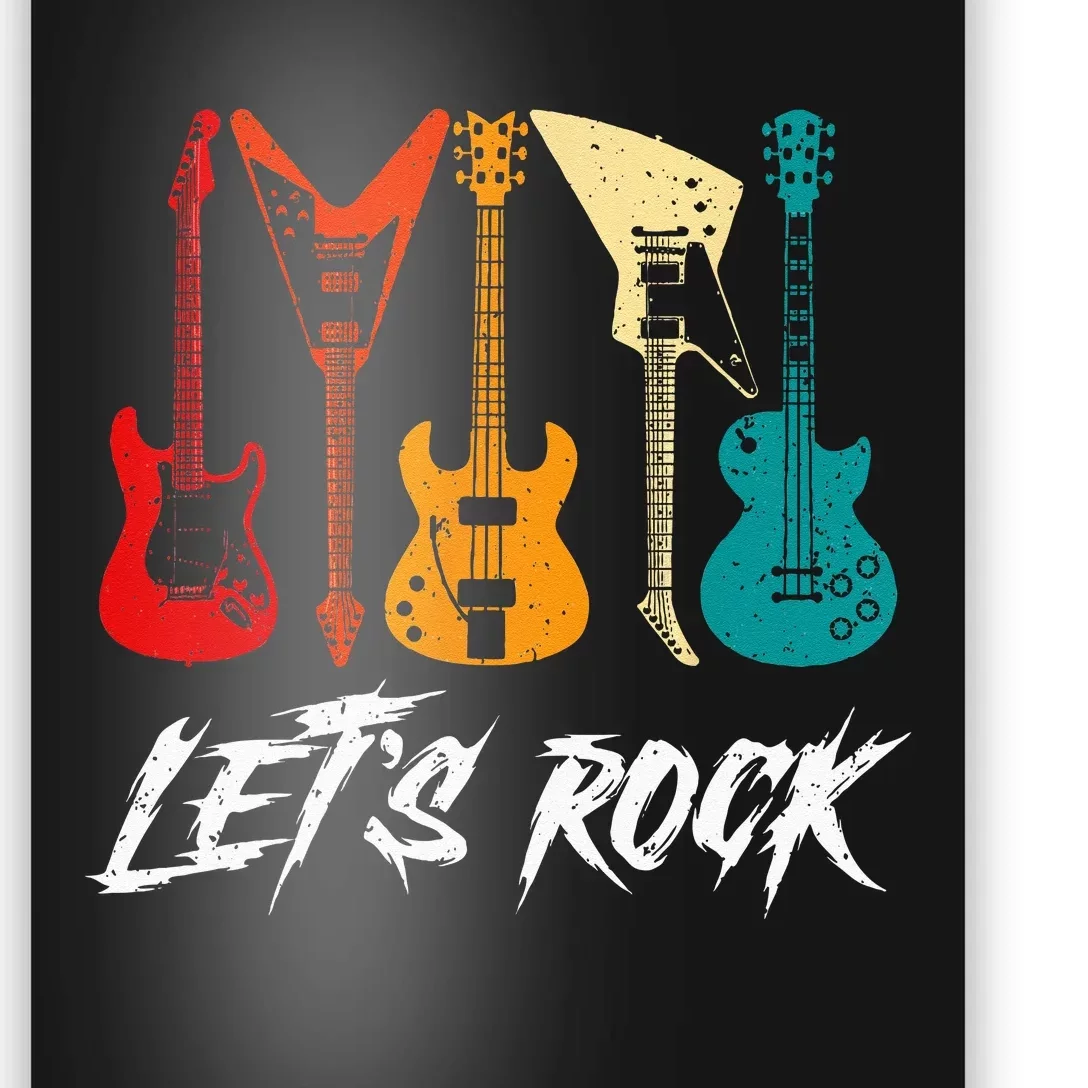 Guitarist Guitar Player Rock Music Lover Guitar Poster