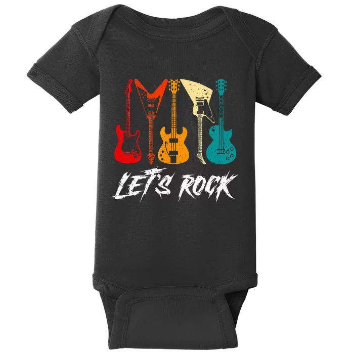 Guitarist Guitar Player Rock Music Lover Guitar Baby Bodysuit