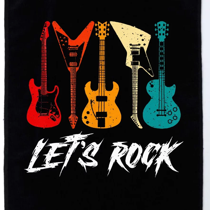 Guitarist Guitar Player Rock Music Lover Guitar Platinum Collection Golf Towel