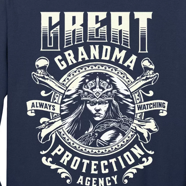 Great Grandma Protection Agency Always Watching Tall Long Sleeve T-Shirt