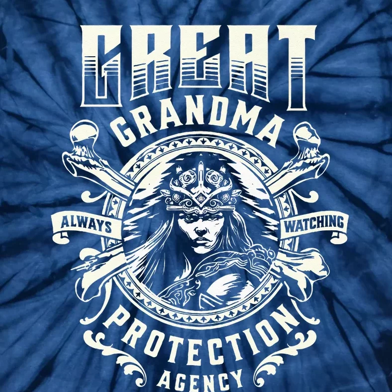 Great Grandma Protection Agency Always Watching Tie-Dye T-Shirt