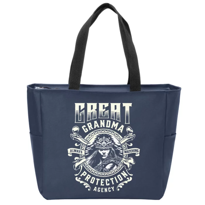 Great Grandma Protection Agency Always Watching Zip Tote Bag