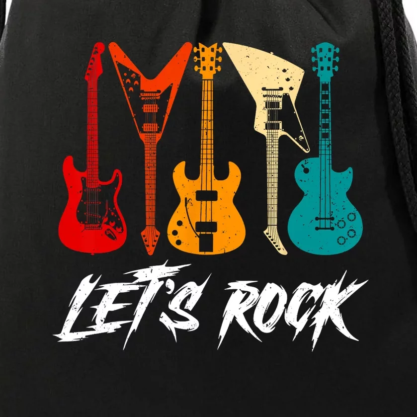 Guitarist Guitar Player Rock Music Lover Guitar Drawstring Bag