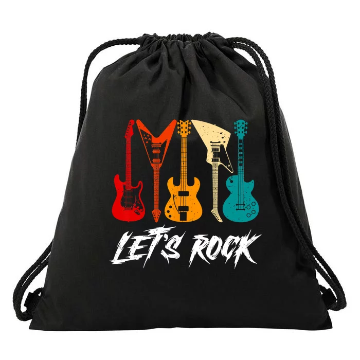 Guitarist Guitar Player Rock Music Lover Guitar Drawstring Bag